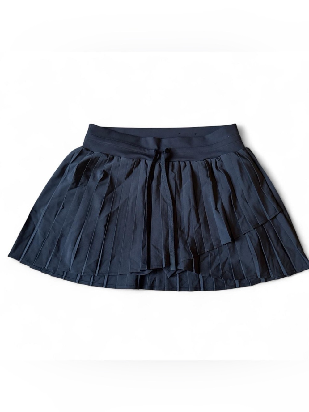 JoyLab Black Pleated Skater Skort with Drawstring Waist